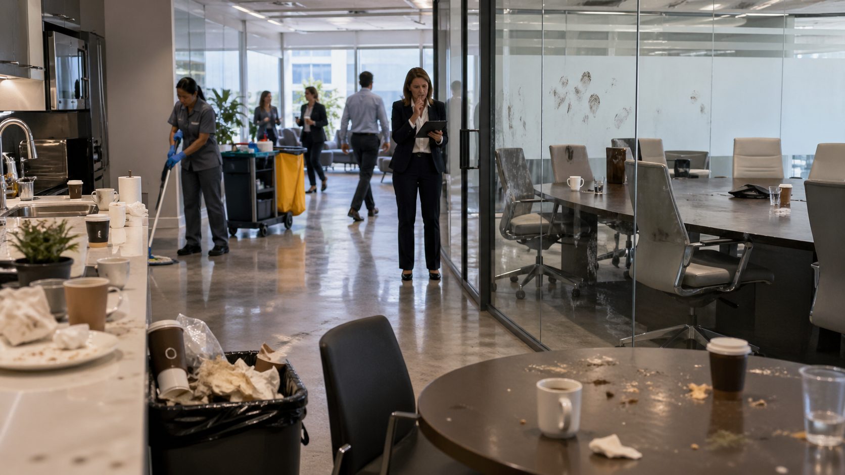 Pourquoi la propreté des bureaux peut se dégrader à cause d’un manque de coordination globale entre les équipes, les prestataires et les utilisateurs des locaux