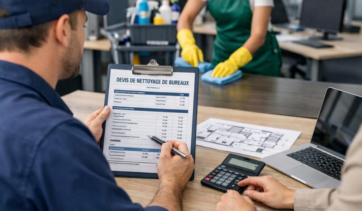 Obtention d’un devis de nettoyage de bureaux précis et juste avec analyse du plan des locaux et estimation des prestations de propreté