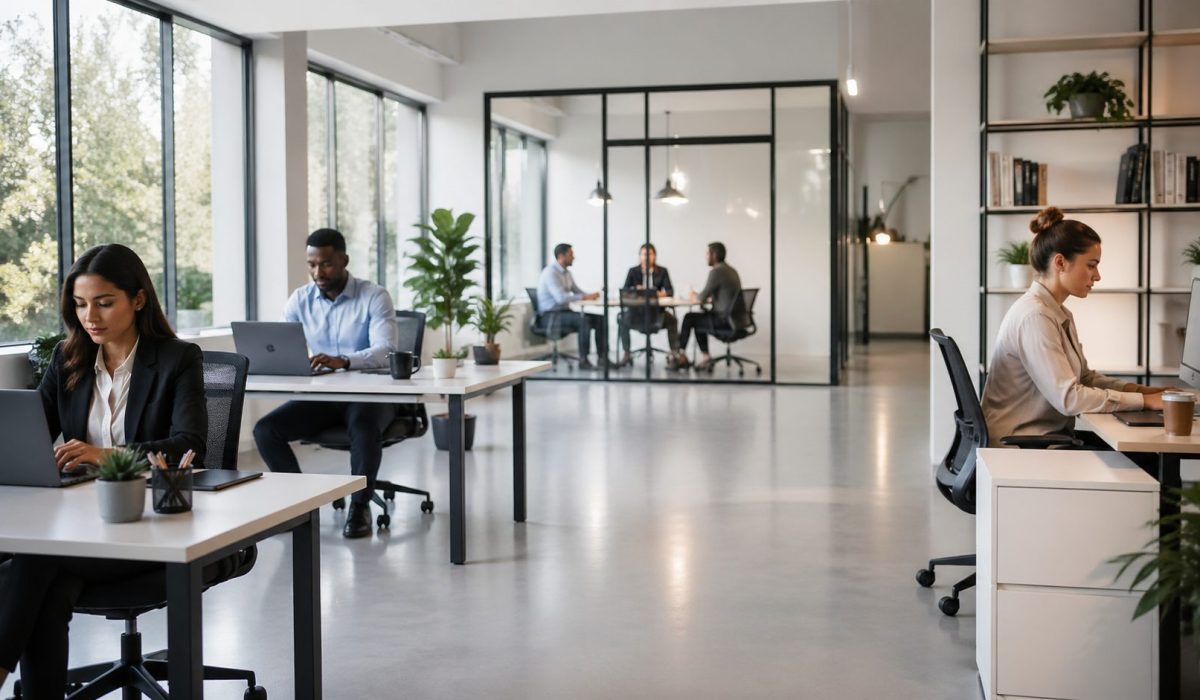Bureaux propres et lumineux favorisant la concentration des équipes au travail
